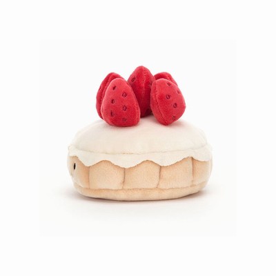 Jellycat Pretty Patisserie Tarte Aux Fraises New Zealand | FJZAS1549